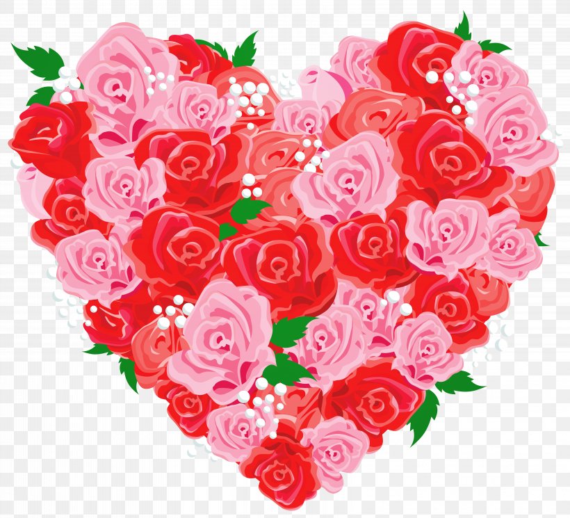 Heart Rose Love Valentine's Day Clip Art, PNG, 6477x5885px, Heart, Artificial Flower, Carnation, Color, Cut Flowers Download Free