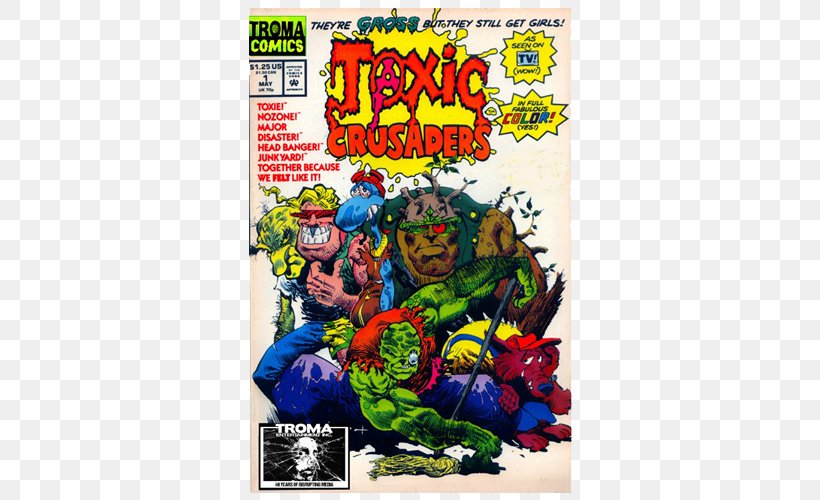 Comics Comic Book Troma Entertainment The Toxic Avenger Film, PNG, 500x500px, Comics, Action Figure, Comic Book, Fiction, Fictional Character Download Free
