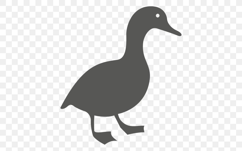 Duck Goose Clip Art, PNG, 512x512px, Duck, Beak, Bird, Black And White, Ducks Geese And Swans Download Free