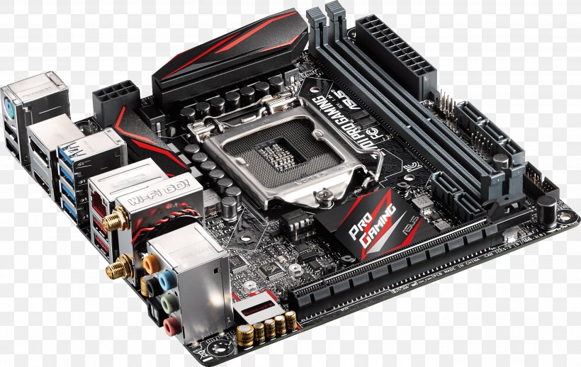 Intel Z170 Premium Motherboard Z170-DELUXE Mini-ITX LGA 1151, PNG, 2730x1727px, Intel, Asus, Chipset, Circuit Component, Computer Component Download Free
