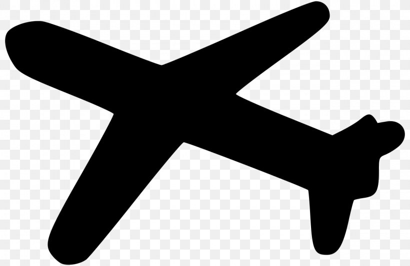 Airplane Aircraft Silhouette, PNG, 1280x832px, Airplane, Aircraft, Black And White, Cartoon, Finger Download Free