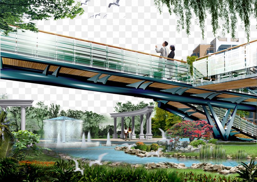 Urban Park Skyway, PNG, 1200x850px, Urban Park, Architecture, Bridge, Designer, Landscape Download Free