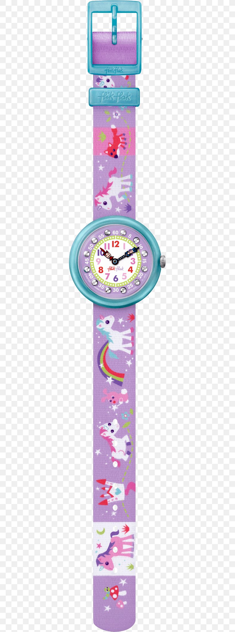 Swatch Unicorn Swiss Made Child, PNG, 340x2207px, Swatch, Child, Clock Face, Pink, Purple Download Free