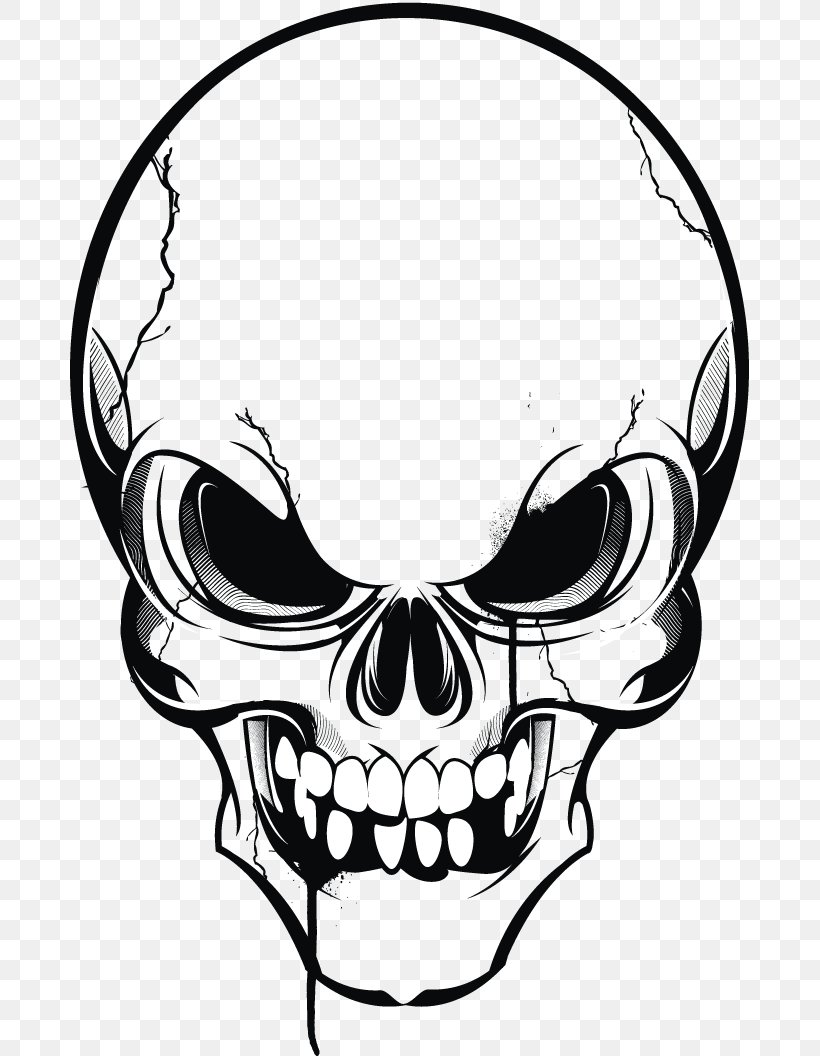 Human Skull Symbolism Drawing Clip Art, PNG, 709x1056px, Skull, Artwork, Black And White, Bone, Drawing Download Free