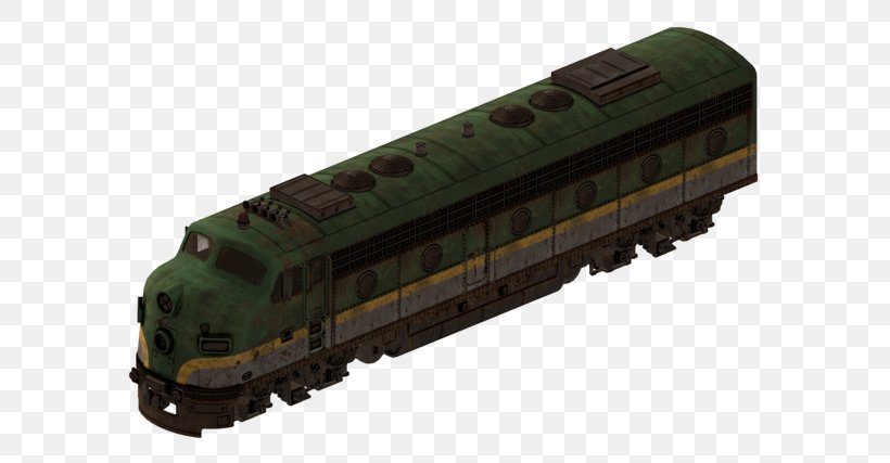 Train Rail Transport Railroad Car Track Fallout: New Vegas, PNG, 640x427px, Train, Cab, Diesel Locomotive, Fallout, Fallout 4 Download Free