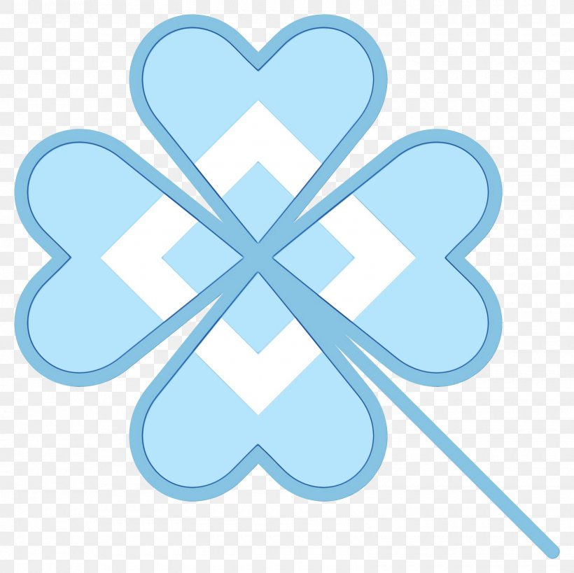 Four-leaf Clover, PNG, 1600x1600px, Watercolor, Aqua, Clover, Emoji, Fourleaf Clover Download Free