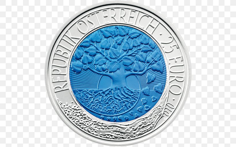 Austrian Euro Coins Bi-metallic Coin, PNG, 512x512px, Austria, Austrian Euro Coins, Austrian Mint, Bimetallic Coin, Coin Download Free