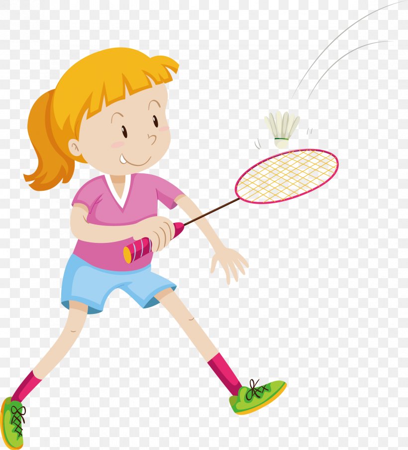 Badmintonracket Illustration, PNG, 2371x2620px, Watercolor, Cartoon, Flower, Frame, Heart Download Free