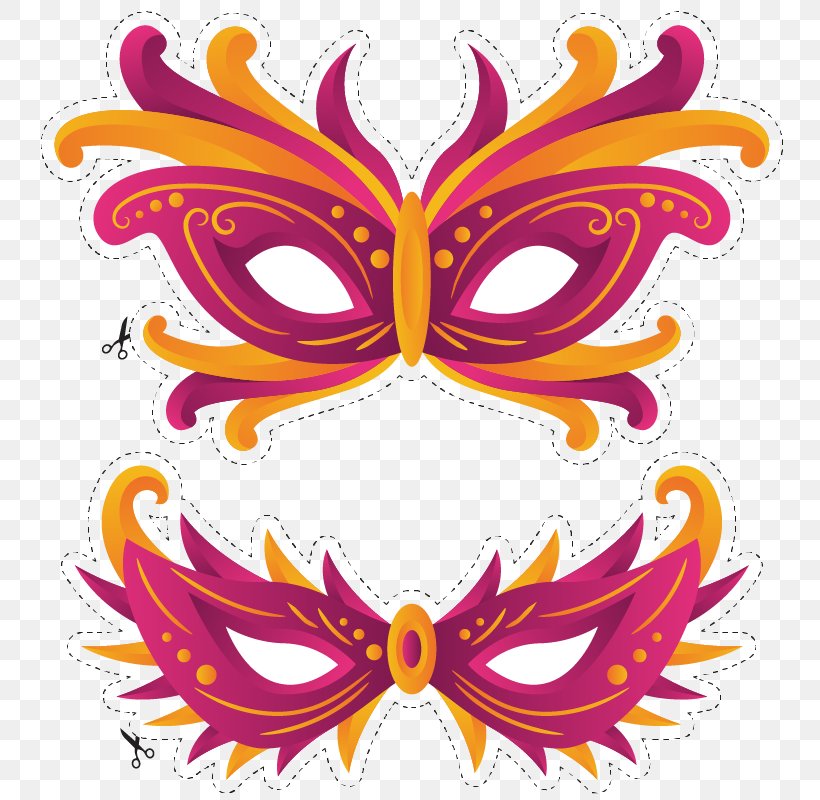 Mask Carnival Masquerade Ball Euclidean Vector Party, PNG, 800x800px, Mask, Butterfly, Carnival, Costume, Costume Party Download Free