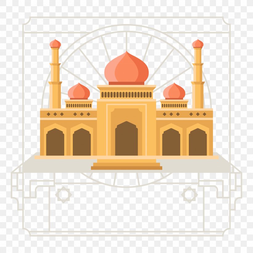 Mosque Islamic Architecture Flat Design, PNG, 3333x3333px, Mosque, Arch, Architecture, Belief, Building Download Free