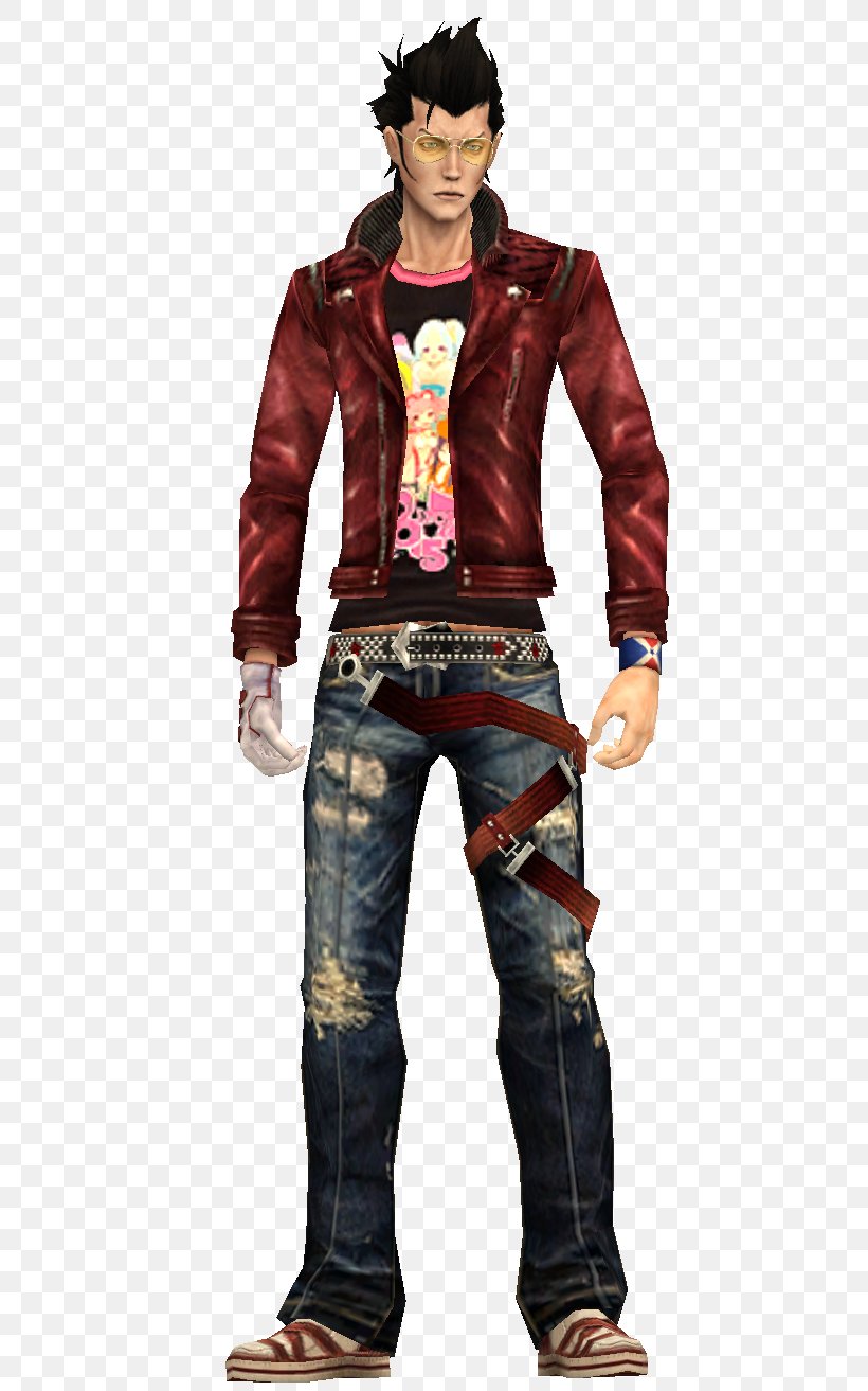 No More Heroes 2: Desperate Struggle Goichi Suda Travis Strikes Again: No More Heroes Leather Jacket, PNG, 524x1313px, No More Heroes, Action Figure, Clothing, Coat, Collar Download Free