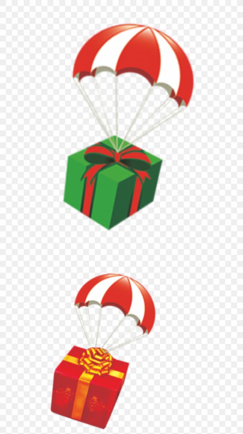 Gift Parachute Clip Art, PNG, 848x1515px, Gift, Christmas, Christmas Ornament, Designer, Fictional Character Download Free