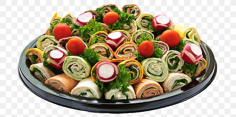 Wrap Buffet Delicatessen Platter Tray, PNG, 712x409px, Wrap, Appetizer, Bread, Buffet, Cheese Download Free