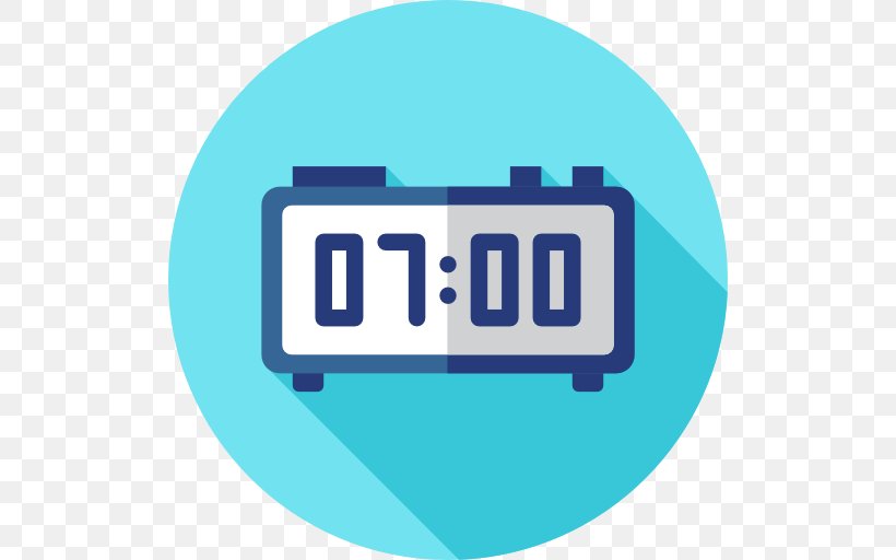 Alarm Clocks Digital Clock Timer, PNG, 512x512px, Alarm Clocks, Alarm Device, Area, Blue, Brand Download Free