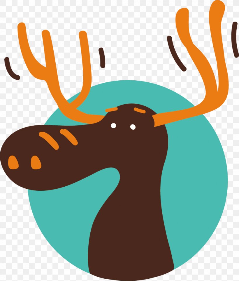 9 Cute Cartoon Animal Heads, PNG, 941x1105px, Animal, Antler, Cartoon, Clip Art, Deer Download Free