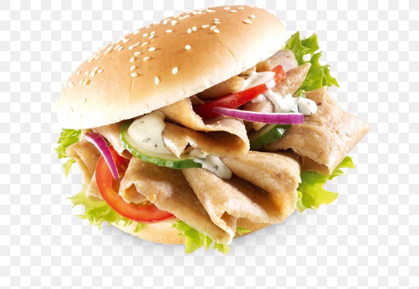 Doner Kebab Hamburger Chicken Sandwich Pizza, PNG, 700x565px, Doner Kebab, American Food, Breakfast Sandwich, Buffalo Wing, Cheeseburger Download Free