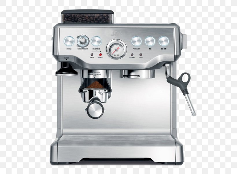 Espresso Machines Coffee Breville The Barista Express, PNG, 600x600px, Espresso, Breville, Coffee, Coffeemaker, Espresso Machine Download Free