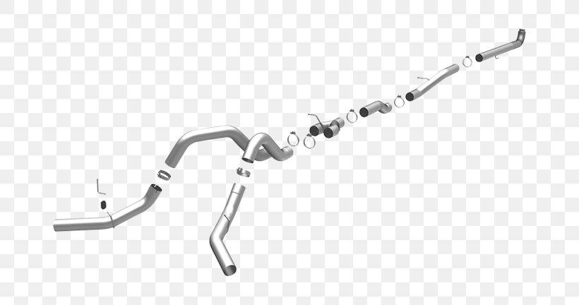Exhaust System General Motors Car Chevrolet Silverado Aftermarket Exhaust Parts, PNG, 670x432px, Exhaust System, Aftermarket Exhaust Parts, Auto Part, Black And White, Car Download Free