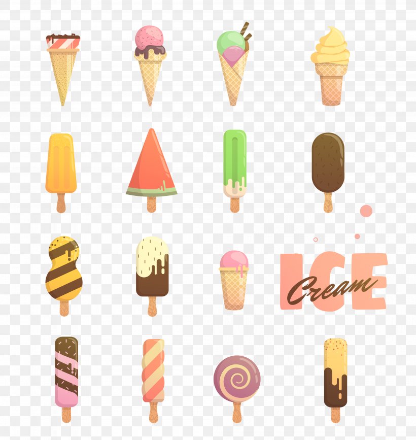 Ice Cream Ice Pop Macaron Illustration, PNG, 4000x4230px, Ice Cream, Cartoon, Dessert, Food, Fruit Download Free