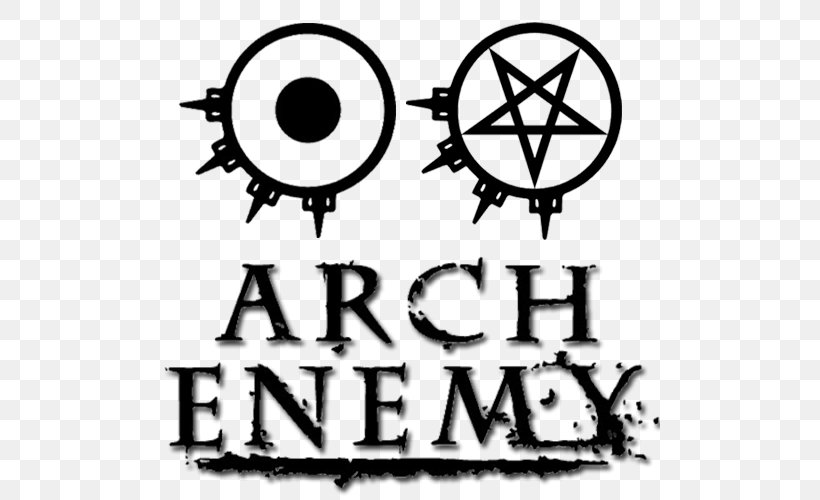 Arch Enemy Logo Symbol Sign Heavy Metal, PNG, 500x500px, Watercolor, Cartoon, Flower, Frame, Heart Download Free