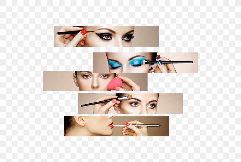 Eye Shadow Makeup Brush Cosmetics Eye Liner Beauty, PNG, 550x550px, Watercolor, Cartoon, Flower, Frame, Heart Download Free