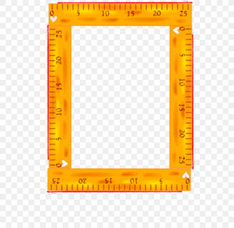 Ruler Picture Frames Royalty-free Clip Art, PNG, 800x800px, Ruler, Coloring Book, Drawing, Orange, Picture Frame Download Free