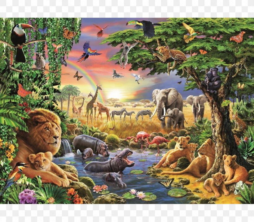 Jigsaw Puzzles Ravensburger Jungle World Puzzle Championship, PNG, 886x776px, Jigsaw Puzzles, Castorland, Coloring Book, Dinosaur, Ecosystem Download Free