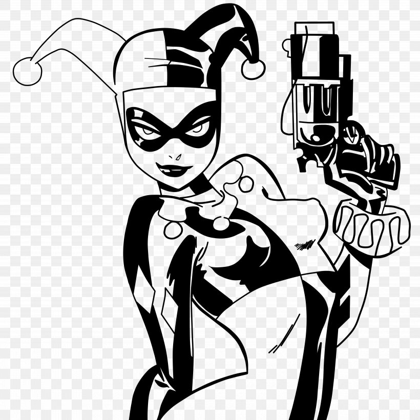 Harley Quinn Catwoman Batman Joker Comics, PNG, 5000x5000px, Watercolor, Cartoon, Flower, Frame, Heart Download Free
