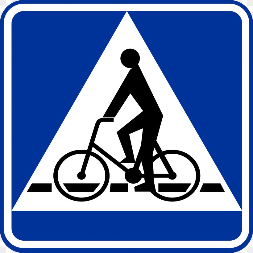 Przejazd Dla Rowerzystów Cyclist Znaki Informacyjne Bicycle Traffic Sign, PNG, 2000x2000px, Cyclist, Area, Bicycle, Brand, Carriageway Download Free