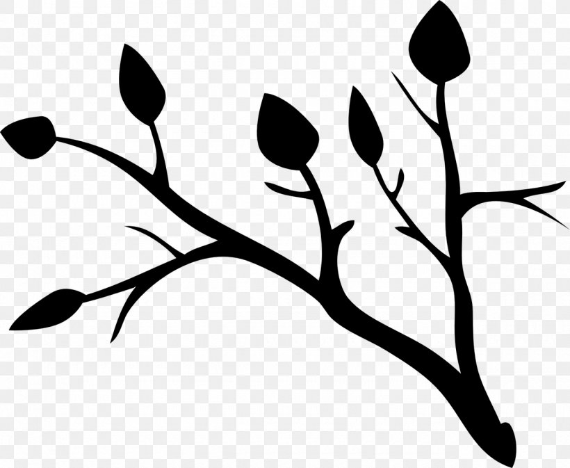 Branch Clip Art Tree Image Video, PNG, 1280x1051px, Branch, Blackandwhite, Botany, Flora, Flower Download Free