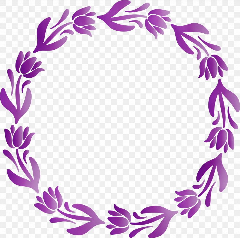 Purple Violet Lilac Ornament Plant, PNG, 3000x2985px, Flower Frame, Floral Frame, Lilac, Ornament, Paint Download Free