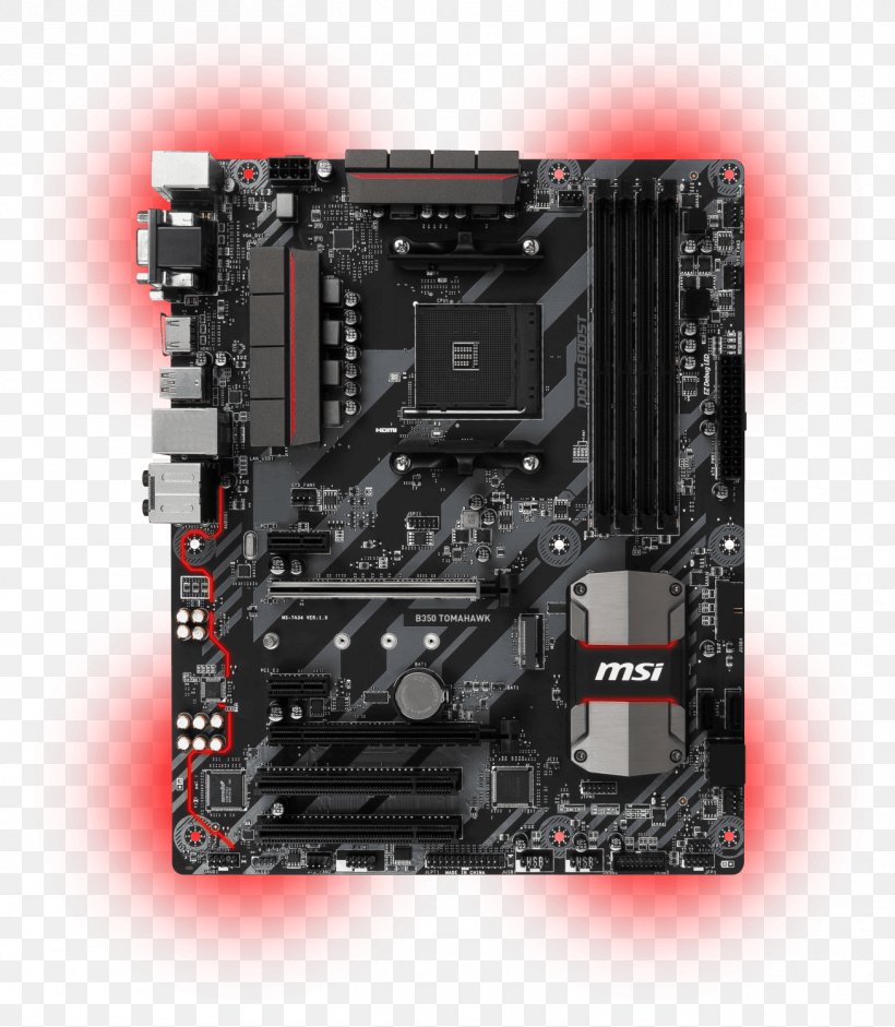 Socket AM4 Motherboard MSI DDR4 SDRAM ATX, PNG, 1307x1500px, Socket Am4, Advanced Micro Devices, Athlon, Atx, Central Processing Unit Download Free