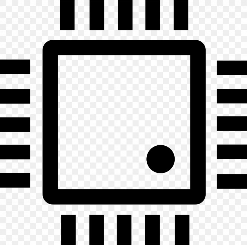 Central Processing Unit Computer Hardware, PNG, 980x974px, Central Processing Unit, Area, Black, Black And White, Brand Download Free