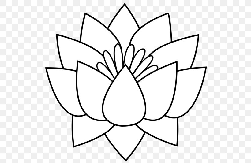 Drawing Nelumbo Nucifera Line Art Flower Clip Art, PNG, 550x533px, Drawing, Area, Art, Black And White, Cartoon Download Free