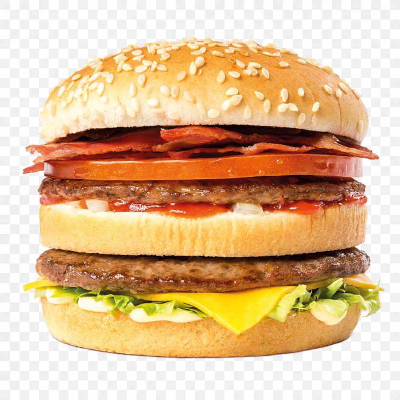 Hamburger Cheeseburger Whopper McDonald's Big Mac Bacon, PNG, 1200x1200px, Hamburger, American Cheese, American Food, Bacon, Bacon Sandwich Download Free