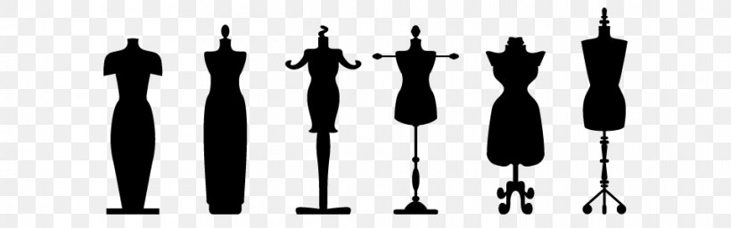 Mannequin Dress Form Doll Clip Art, PNG, 960x300px, Mannequin, Black And White, Doll, Drawing, Dress Download Free