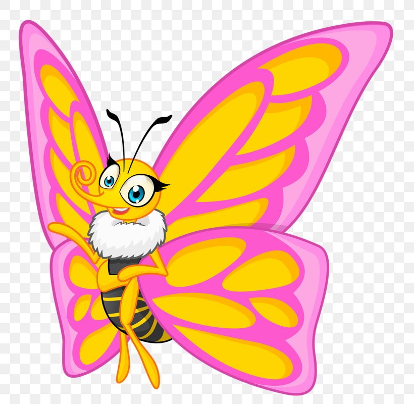 Butterfly Insect Cartoon Illustration, PNG, 784x800px, Butterfly, Brush Footed Butterfly, Cartoon, Character, Drawing Download Free