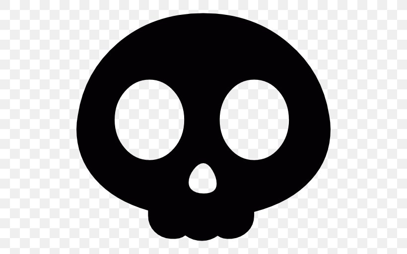 Clip Art Skull Image Bone Skeleton, PNG, 512x512px, Skull, Black, Black And White, Bone, Head Download Free