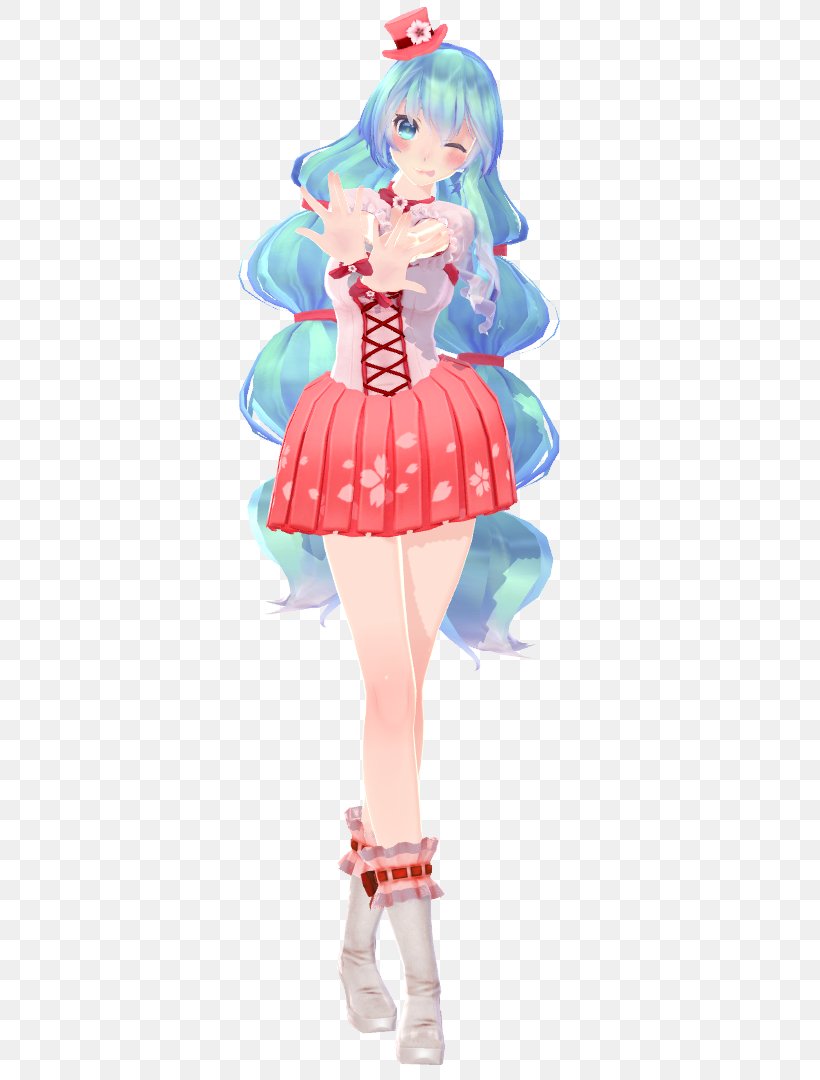 DeviantArt Costume Hatsune Miku MikuMikuDance, PNG, 600x1080px, Watercolor, Cartoon, Flower, Frame, Heart Download Free