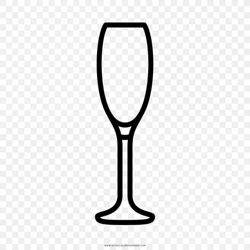 Wine Glass Champagne Glass Drawing Flute, PNG, 1000x1000px, Wine Glass, Black And White, Champagne, Champagne Glass, Champagne Stemware Download Free