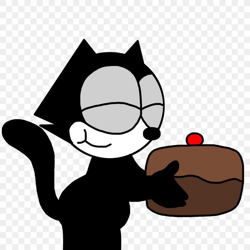 Felix The Cat Chocolate Cake Whiskers Cartoon Kitten, PNG, 1600x1600px, Felix The Cat, Artwork, Black And White, Cake, Cake Decorating Download Free