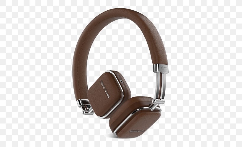 Headphones Harman Kardon Soho Bluetooth Ear, PNG, 500x500px, Headphones, Audio, Audio Equipment, Bluetooth, Brown Download Free