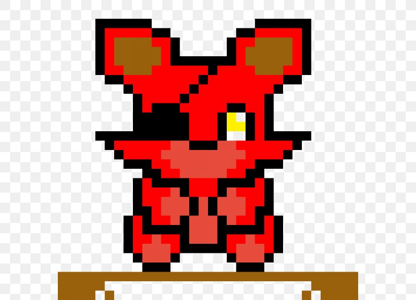 Pixel Art Five Nights At Freddy's Cross-stitch, PNG, 592x592px, Pixel Art, Area, Art, Art Museum, Bead Download Free