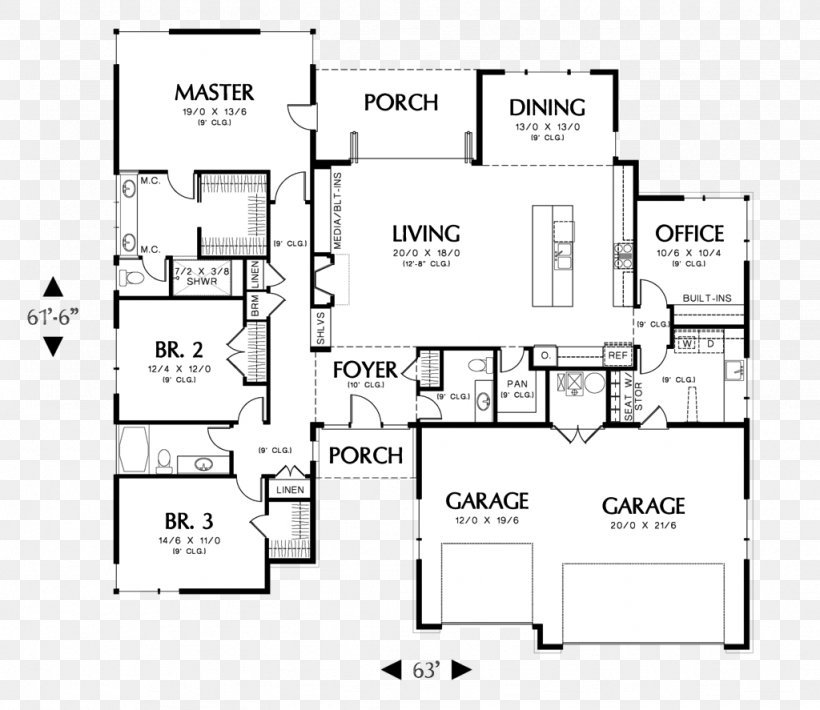 House Plan Floor Plan Ranch-style House, PNG, 1024x887px, House Plan, Architectural Plan, Architecture, Area, Bedroom Download Free