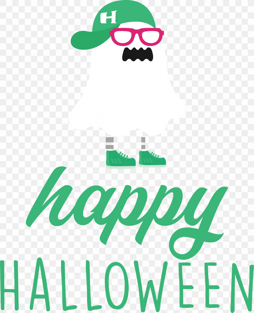Happy Halloween, PNG, 2435x3000px, Happy Halloween, Geometry, Green, Line, Logo Download Free