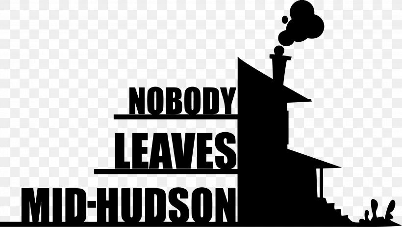 Nobody Leaves Mid-Hudson Logo Organization Brand New York City, PNG, 2730x1539px, 2017, Logo, Black And White, Brand, Building Download Free