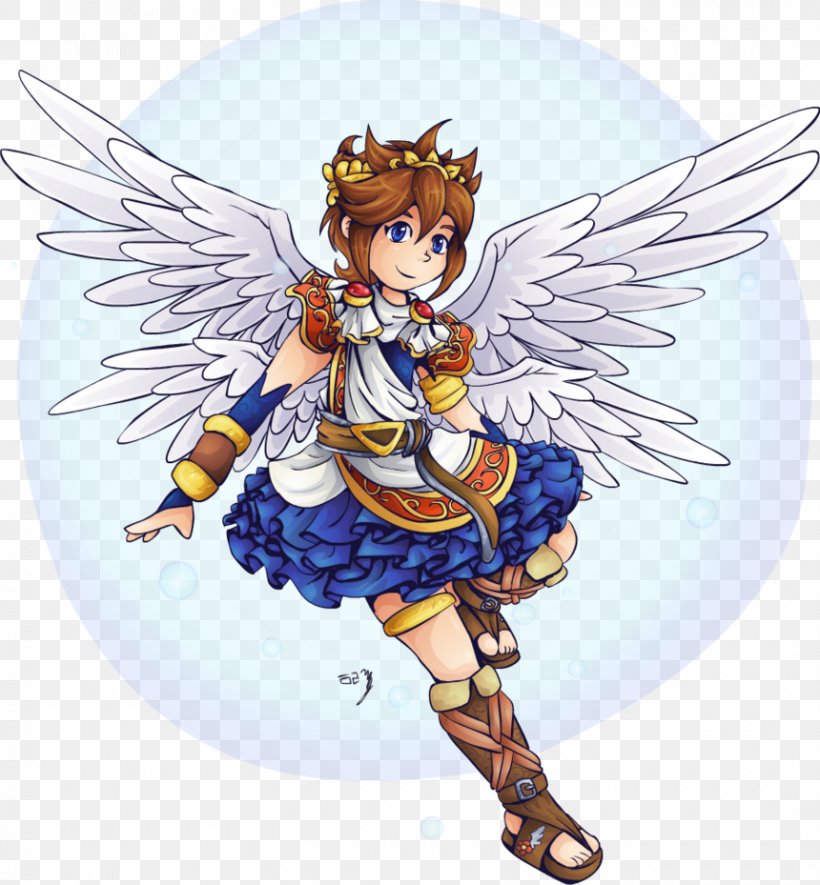 Kid Icarus: Uprising Link Pit Super Smash Bros. Brawl, PNG, 860x929px, Watercolor, Cartoon, Flower, Frame, Heart Download Free