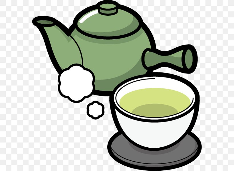 Green Tea Food Clip Art Teapot, PNG, 600x600px, Tea, Artwork, Coffee Cup, Cookware And Bakeware, Cup Download Free