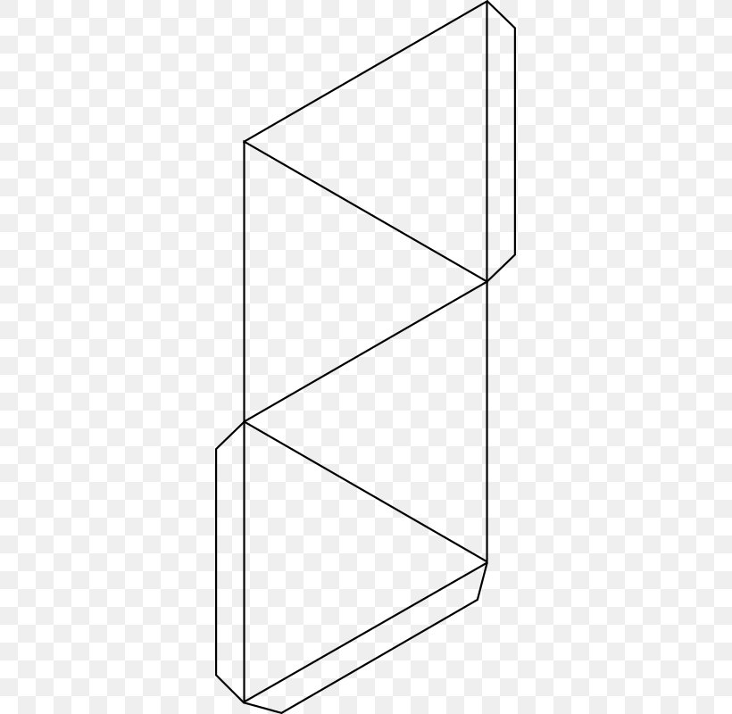 Paper Model Tetrahedron Net Cube, PNG, 337x800px, Paper, Area, Black And White, Cube, Furniture Download Free