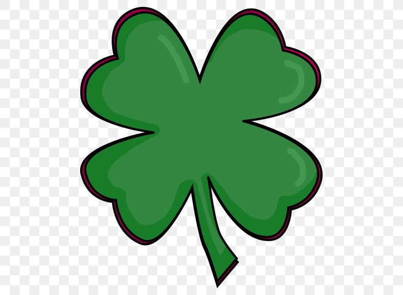 Four-leaf Clover Clip Art Image Openclipart, PNG, 600x600px, Fourleaf Clover, Clover, Green, Leaf, Luck Download Free
